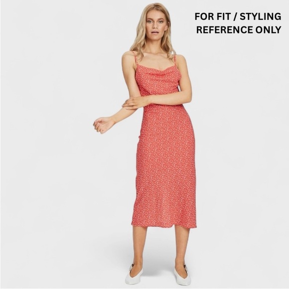 Charlie Holiday Red Floral Print Mini Dress Sundress Cottagecore Casual - Picture 15 of 16